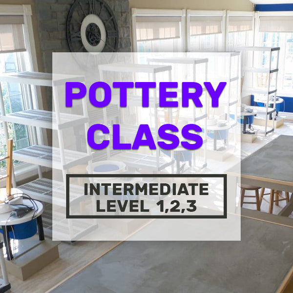 Pottery Class, Intermediate, Monday Afternoon 1:00 pm - 4:00 pm, May 20th to July 8th,  Nancy Redwood